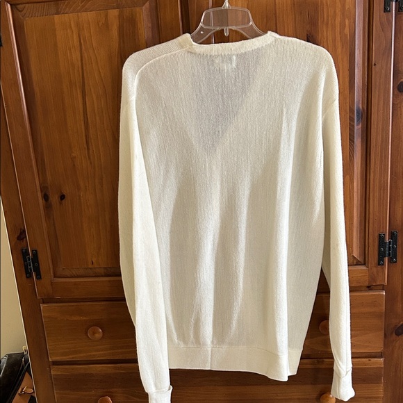 Lacoste Men's Off-White Cardigan Sweater - Picture 2 of 3